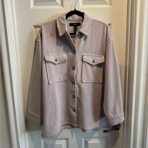 Forever 21 Purple Shirt Jacket